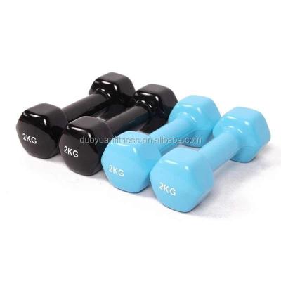 China Home Exercise Hand Weight Vinyl Dip Dumbbell Set DUOYUAN Dumbbells for sale