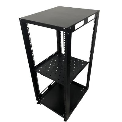 China Server Room Server Rack 4 Post Rack Frame Support Rack Enclosure Open Adjustable Depth Cold Rolled 19 Inch Steel for sale