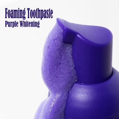 China Dentes que claream V34 o dentífrico de formação de espuma roxo 50ml PBF à venda