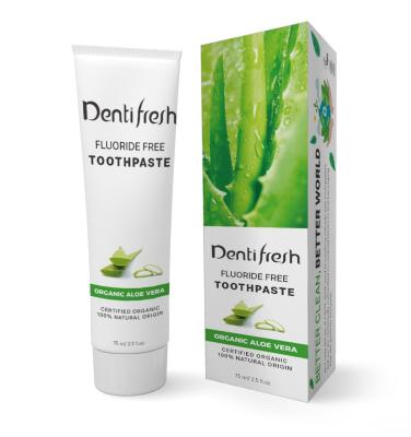 China La nueva llegada Dentifresh certificó los dientes orgánicos del bicarbonato de sosa del cuidado dental de Vera del áloe que blanqueaban toothpa natural del extracto de la planta en venta