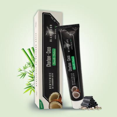 China Crema dental negra 100g del carbón de leña activado del cuidado oral y del aceite de coco en venta