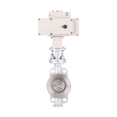 China HGZK Industry Seal Wafer Butterfly Valve Electric Hard Wear-Resisting Steam All Stainless Steel Butterfly Valve High Temperature Metal for sale