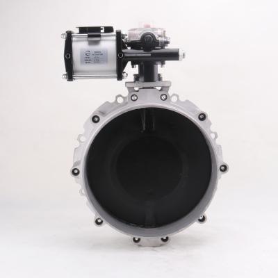 China Pneumatic Mixing Mixing Station HGZK Butterfly Valve V1FS Flange DN100-600 Single Powder Cement VFS Aluminum Alloy Made in China for sale