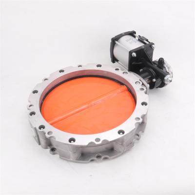 China HGZK V1fs General Cement V2fs Dust Including Pneumatic Actuators Powder Butterfly Valve For Cement Powder Made In China HGZK for sale