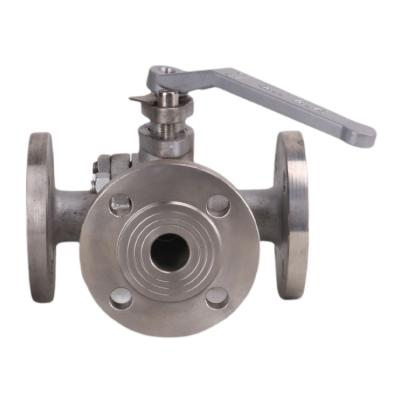 China General Q45FL Q44T stainless steel ball valve Q45FL three way flanged type PT gate cast iron electric steel flange type large valvel for sale