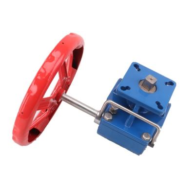 China General Delutchable Manual Override Worm Gearbox Used For Pneumatic Actuator Prices Hand Operating Manual Side Handwheel Ball Valve for sale