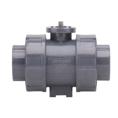 China Plastic Double Trigger UPVC High Ready Deck True Live Connect Plastic Ball Valve Ball Valve for sale