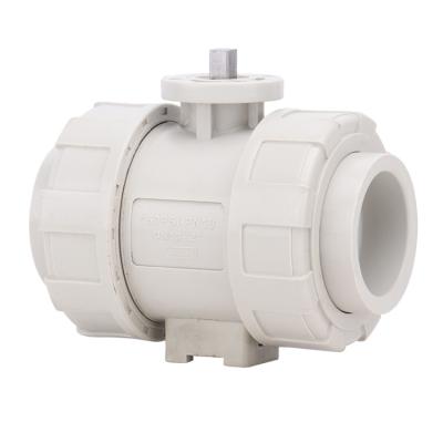 China The general high quality high temperature and corrosion resistant PPH chemical liquid plastic ball valve for sale