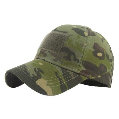 China Outdoor Military Patch Hat Acticities Operator Adjustable Tactical Hat Oliver Color Ripstop Camo Hat for sale