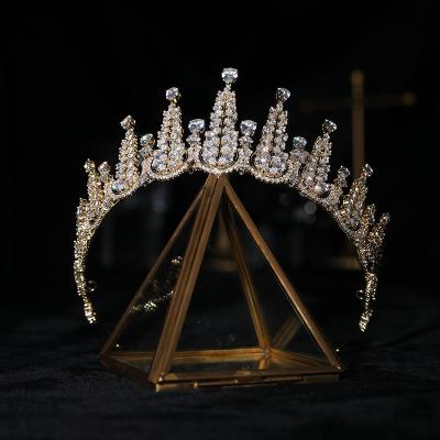 China ALLOY Wedding Crown Hair Jewelry Bridal Crown Fashion Jewelry Design Crystal for sale