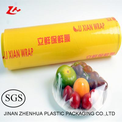 China Plastic Wrap Moisture Proof Film Roll , Food Grade Cling Film To Keep Fruits And Vegetables Fresh for sale