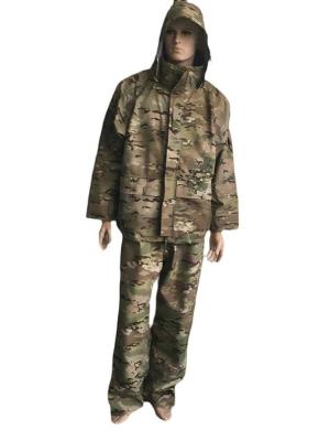 China Outdoor Fleece Tactical Military Jacket and Pants With Hood Waterproof Laminated Fabric for sale