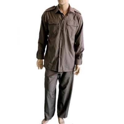 China Shirt Set Workwear Uniform Military Trianing Set Casual Style Machine Washable for sale