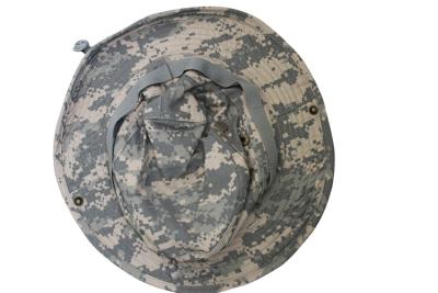 China Jungle Military Boonie Cap Camouflage Bucket Hats With Strings for sale