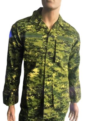 China 65 Polyester 35 Cotton / Twill Fabric ACU Military Uniform Set For Malaysia Army for sale