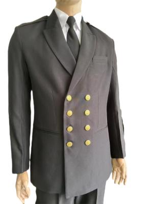 China Classic Black Ceremonial Uniform 40 Polyester 60 Cotton Material For Formal Events for sale