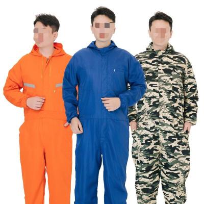 China Industrial One Piece Work Clothes Blue Coverall Labor Protection Clothing Dust Proof For Men for sale