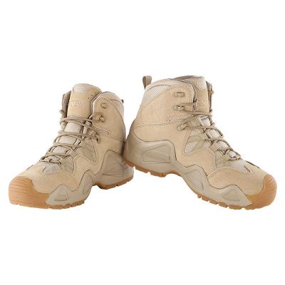 China Men'S Mid Top Military Hiking Boots Breathable For Outdoor Sports for sale