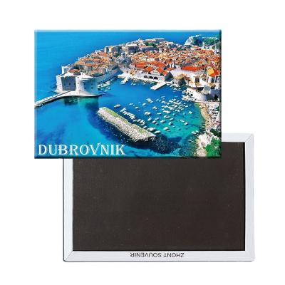 China Shape Dubrovnik fridge magnet souvenir metal wrapped photo magnet for fridge, touirst decoration gift fridge magnets for sale