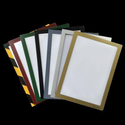 China Document Holder Letter Size Document Sign Holder Pockets With Adhesive Back, Plastic Poster Picture Notice Display Frame For Window/Door/Wall for sale