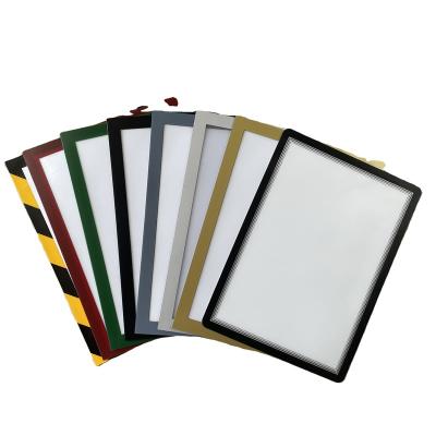 China Document Holder Window Glass Magnetic Document Holder With Clear Plastic&Removable Adhesive For Picture Signs Framed On The Wall, View Colors for sale