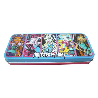 China Food Maker Direct Customize Rectangle Pens Gift Stationary Metal Tin Case Box for sale