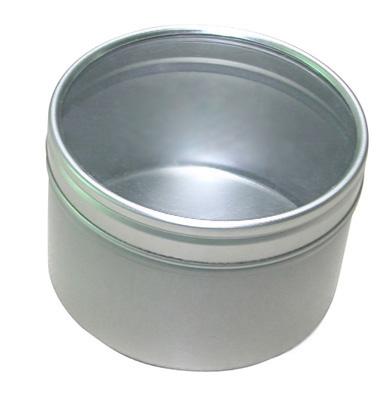 China Food Grade Hot Selling Round Herbs Food Grade Small Spice Tin Box With Clear Top Window Tins Lid for sale