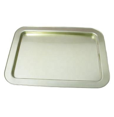 China Foods & Custom Cheap Rustic Galvanized Rectangular Serving Tin Metal Tray Rolling White Serving Serving Gifts Gold Silver White Aluminum Sheet Holder for sale