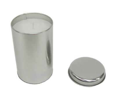 China Gift & Craft Custom Colors Round 4 8 Deep Sewed 10 oz Metal Tins Scented Candle Tin Box Matte Can Soy Travel White for sale