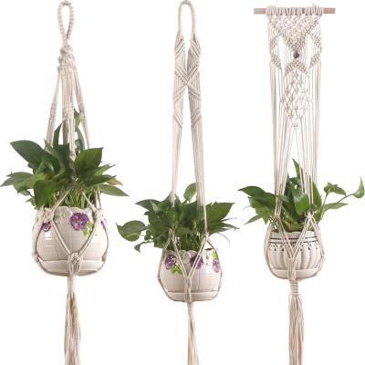 China Chinese Style Plant Outlet Modern Design Wall Planter Decoration Macrame Plant Indoor Outdoor Hanging for sale