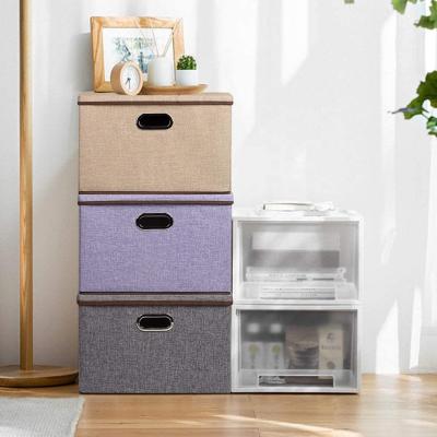 China Sundayhome Sustainable Toy Storage Box Foldable Storage Box Eco-Friendly Storage Boxes for sale