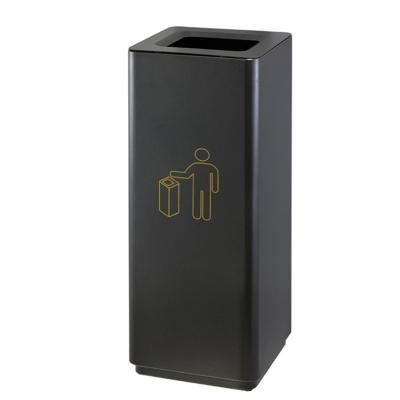 China Square Open Top Trash Can Stocked With Waste Bins Indoor High Coffee Trash Bins for sale