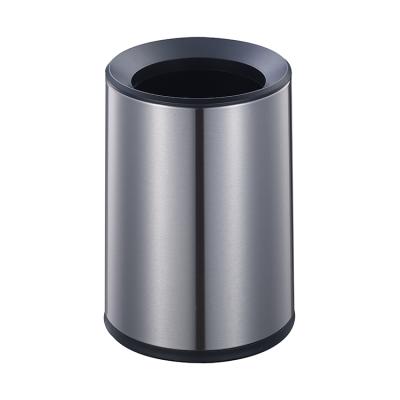 China Durable Tapered Double-Configuration Pop Up Waste Bin Black Luxury Modern Trash Can Garbage Room Trash Can for sale