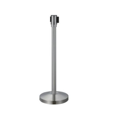 China 201 Stainless Steel Crowd Barrier Belt Support Retractable Railing Bracket Barricades 2 Meters Crowd Control Penalty for sale