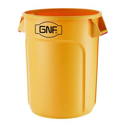 China Large Stocked Trash Can Garbage Waste Bin Bucket 75L 20 Gallon Plastic Container for sale