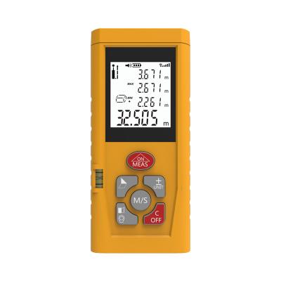 China Mini Digital Handheld Laser Distance Meter Tape Measure Laser Distance Meter Range Finder With Level Bubble 55x25x120mm for sale