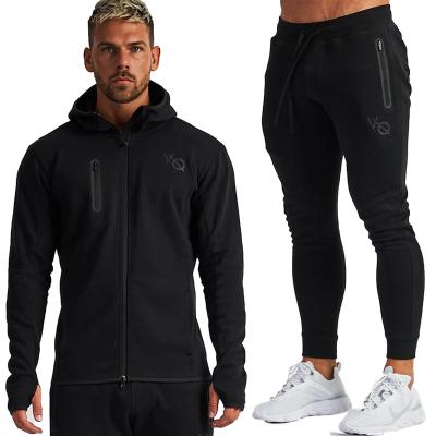 China Eelven Breathable Mens Slim Fit Tracksuits Jogger Suit Men Shaping Wear Sportswear for sale