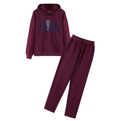 China Eleven Embroidery Printing Sweatsuits Cotton Fleece Breathable Custom Tracksuits for sale