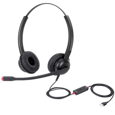 China Adjustable Headband RTS USB Computer Headset with Built-in Microphone Stereo Earphones and Audio Controls for sale