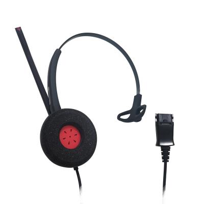 China Soft earphone call center QD plug suoer quality audio earphone headband and rotating microphone arms, stylish, lightweight, durable. for sale