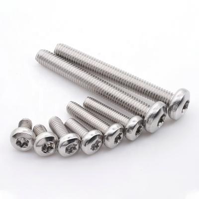 China Stainless Steel Customized 304 Stainless Steel Round Head Security Tornillos Anti Theft Torx Fasteners for sale