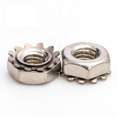 China Heavy Industry Customized High Precision 304 Stainless Steel Hex K-Cap Locknut Fasteners for sale