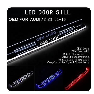 China Car interior decorative strip light led door light moving wear for Audi A3 for sale