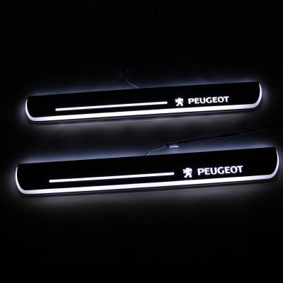 China New PMMA+ABS+Aluminum Led Car Door Sill Plate R/G/B/W Led Scuff Pedal Light Side Door Moving Sill With Led Light For Audi a5 s5 for sale