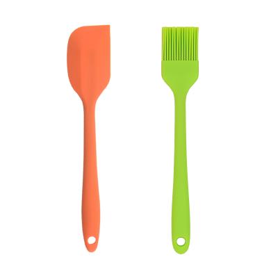 China Viable Kitchen Set Wholesale Price Silicone BBQ Baking Pastry Basting Oil Brush Spatula Sets For Baking for sale