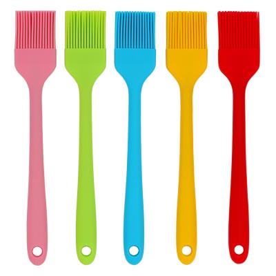 China Easily Cleaned Heat Resistant BBQ Pastry Brush Kitchen Utensil Silicone Chef Cooking Basting Brushes for sale