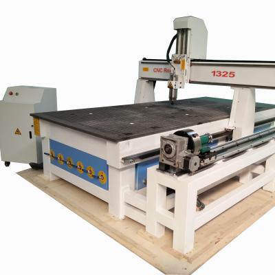 China 4 Axis 3D Rotary Router Wood Working CNC Wood Cutter Engraving 1325 CNC Wood Carving Milling Machinery For Woodworking for sale