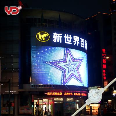 China Flexible Led Outdoor Advertising Yard IP68 P50 P100 LED Transparent Media Facade for sale