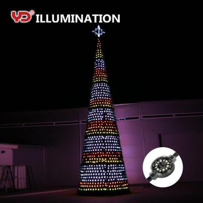 China Programmable outdoor IP68 led color changing christmas decor string rgb dmx lights YD-DGC-30 for sale