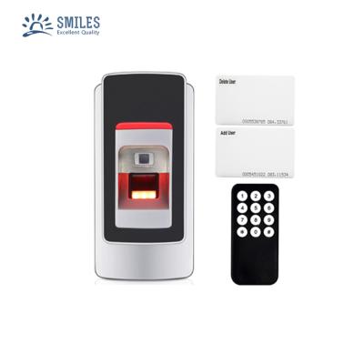 China Autonomous biometric waterproof/waterproof fingerprint. Access control with RFID EM reader and remote control for sale